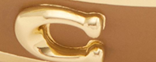 COACH®,Pegged Signature Hinged Bangle,