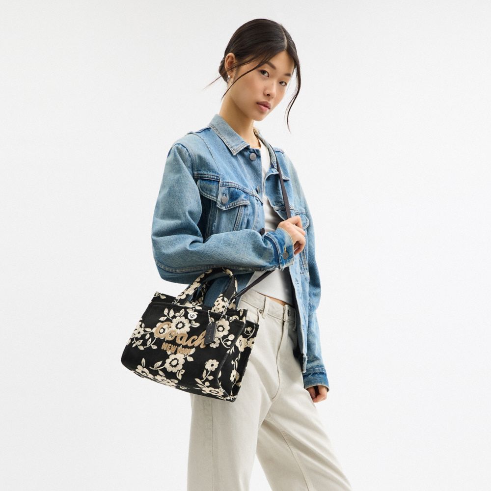 COACH®,Cargo Tote Bag 26 With Floral Print,
