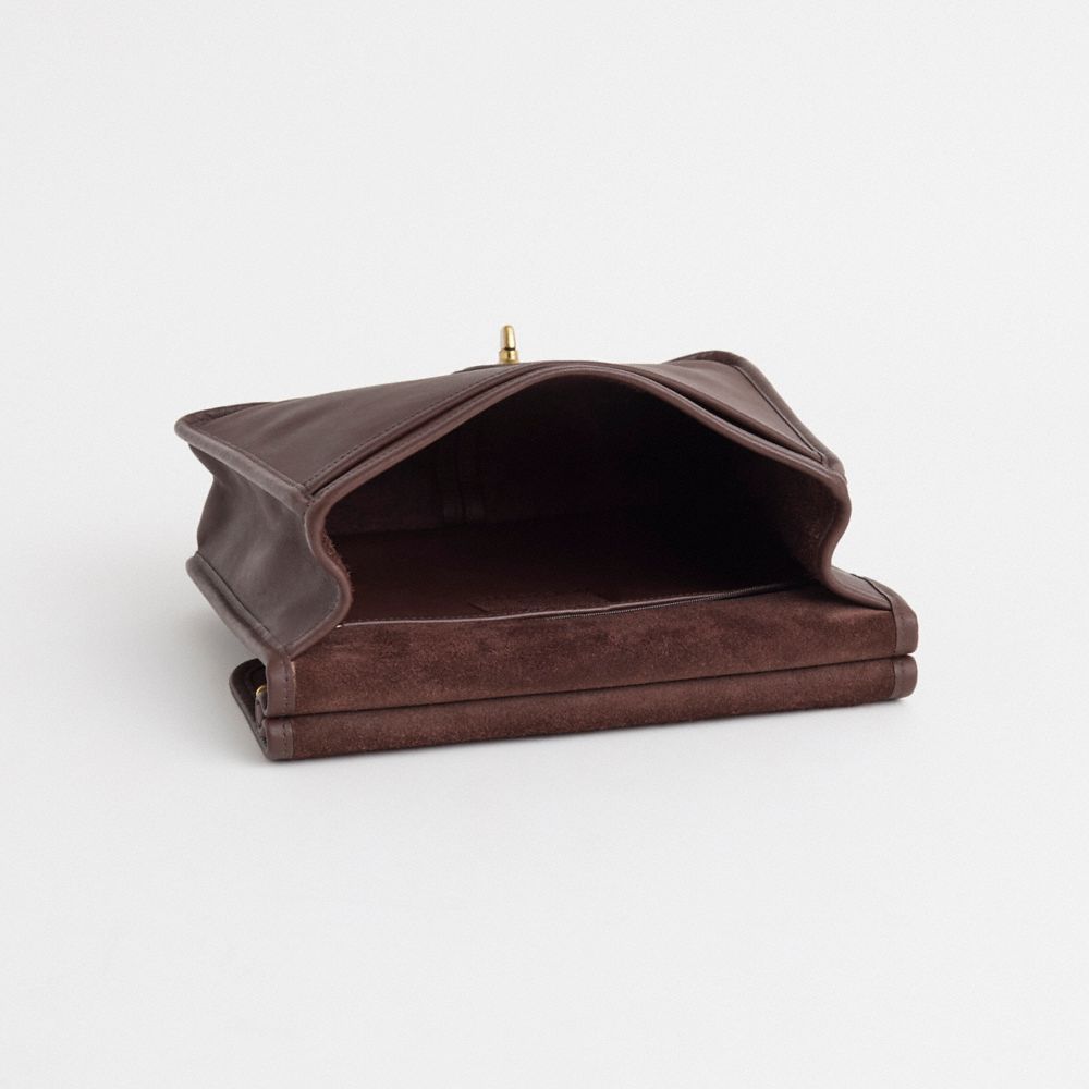 COACH®,Vintage Willis Bag,Satchel,Logo,Day Party,Work,Brown,Inside View,Top View