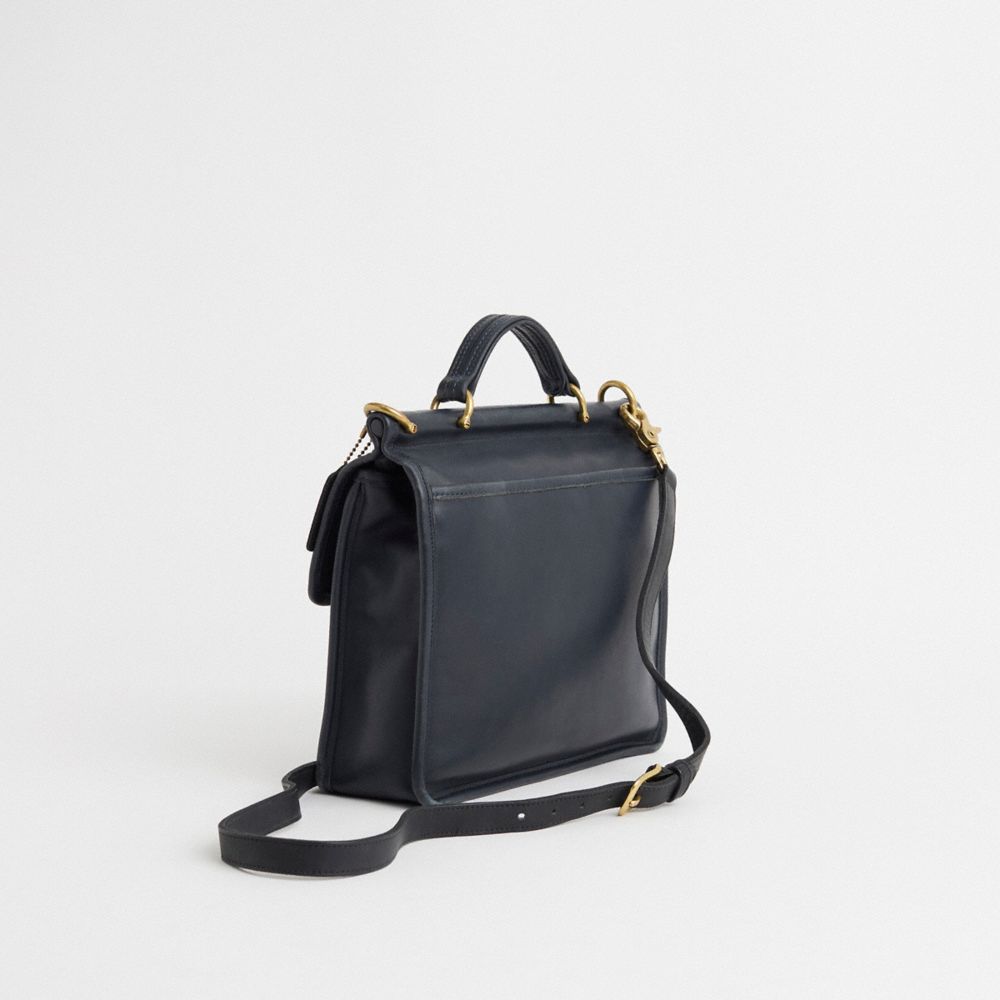 COACH®,Vintage Willis Bag,Satchel,Logo,Day Party,Work,Black,Angle View
