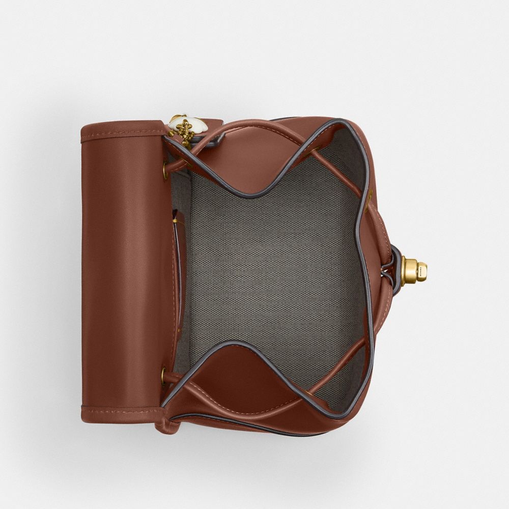 COACH®,Coach | The Summer I Turned Pretty™ Turnlock Backpack,,Inside View,Top View