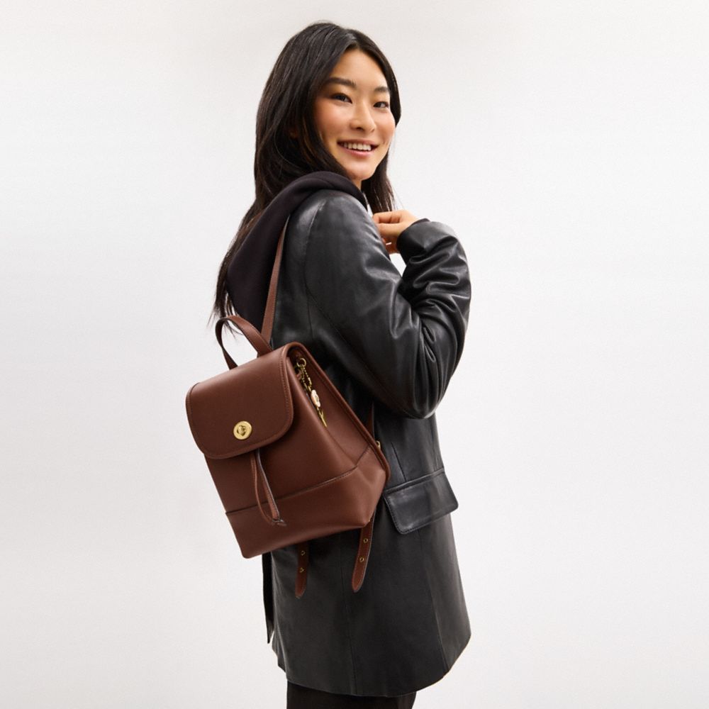 COACH®,Coach | The Summer I Turned Pretty™ Turnlock Backpack,,Detail View