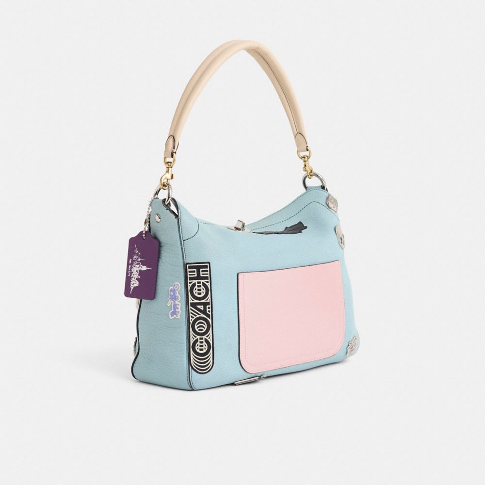 COACH®,Upcrafted Large Chelsea Turnlock Hobo,,Angle View