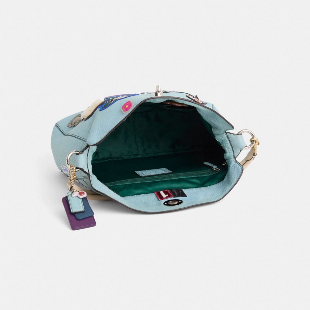 COACH®,Upcrafted Large Chelsea Turnlock Hobo,,Inside View,Top View