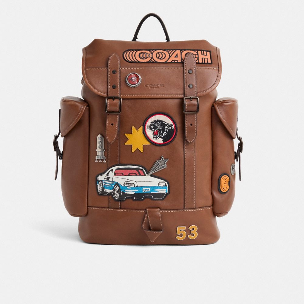 COACH®,Upcrafted Hitch Backpack,,Front View