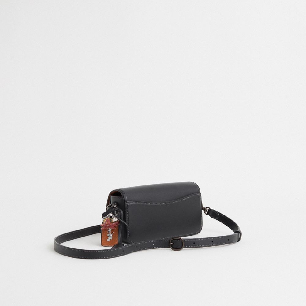 COACH®,Upcrafted Studio Bag 20,Leather,Calf Hair,Shoulder Bag,Metal,Pattern,Logo,Compact,Casual,Day Party,Multi Color,Angle View