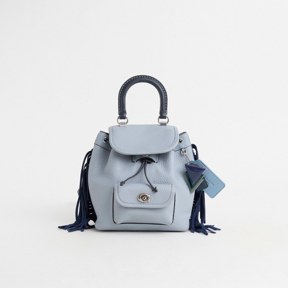 Coach Upcrafted Riya Backpack 21 In Colorblock In Blue