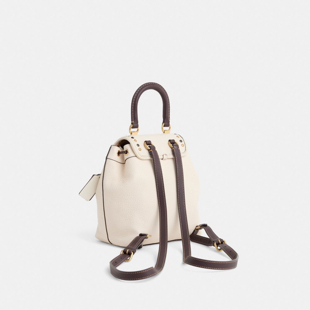 COACH®,【UPCRAFTED】リア バックパック 21・カラーブロック,ﾌﾞﾗｽ/ﾁｮｰｸ ﾏﾙﾁ