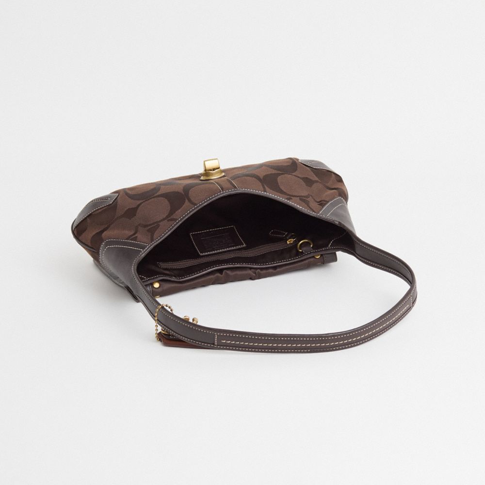 COACH®,Upcrafted Ergo Flap Bag,,Inside View,Top View