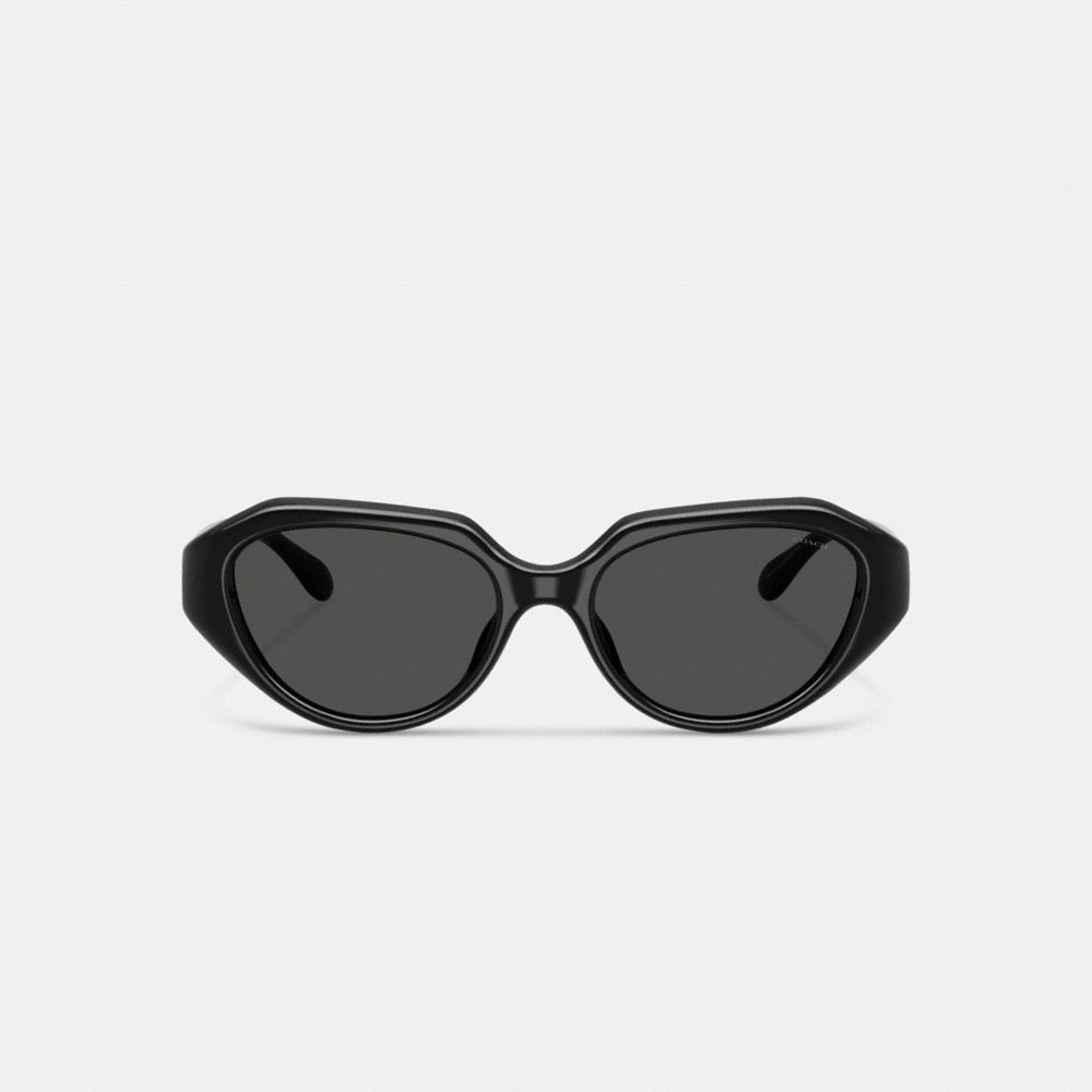 Coach C Hardware Geometric Sunglasses In Black