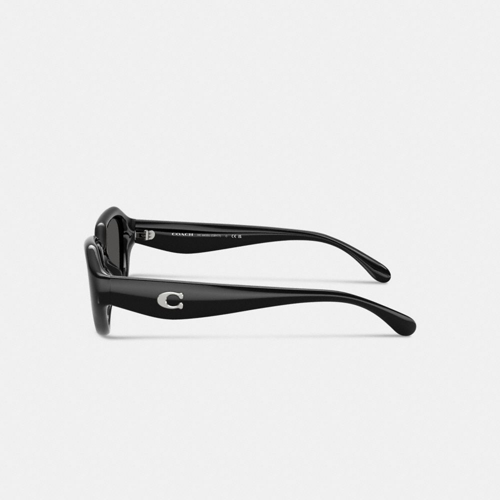 Coach C Hardware Geometric Sunglasses In Black