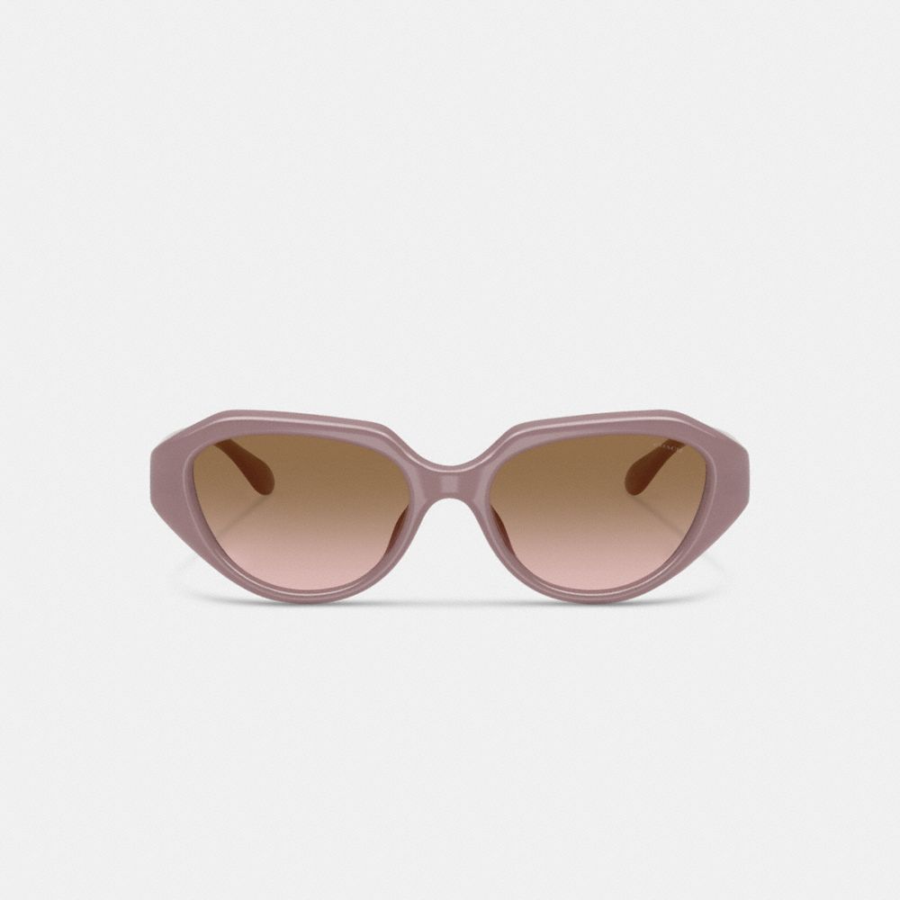 Coach C Hardware Geometric Sunglasses In Pink