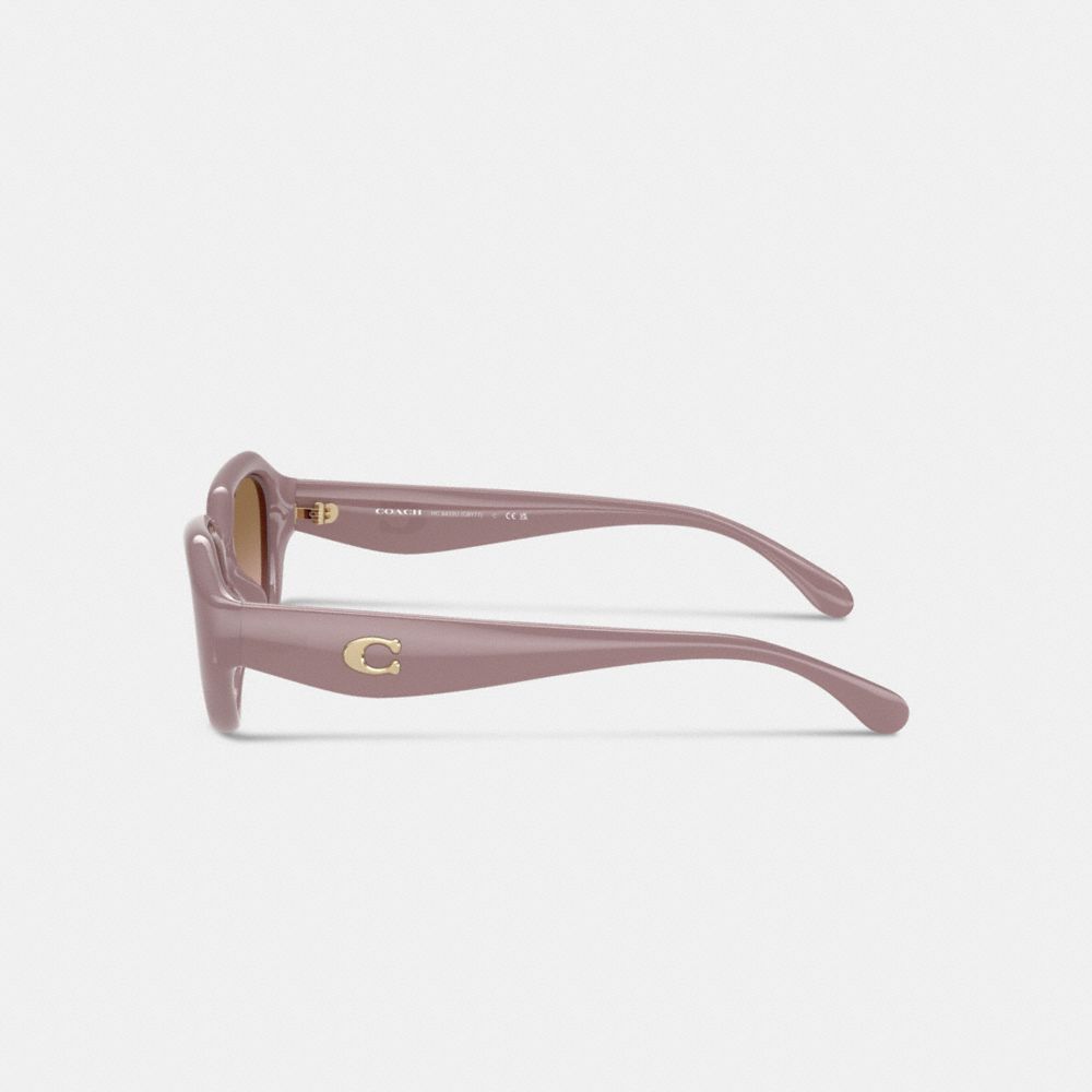 Coach C Hardware Geometric Sunglasses In Pink