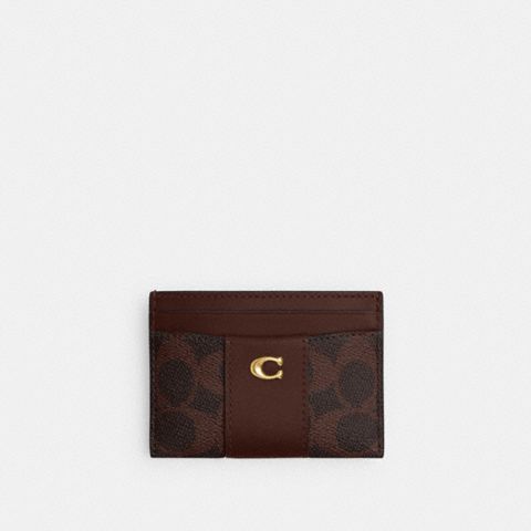 Coach Essential Card Case In Signature Canvas