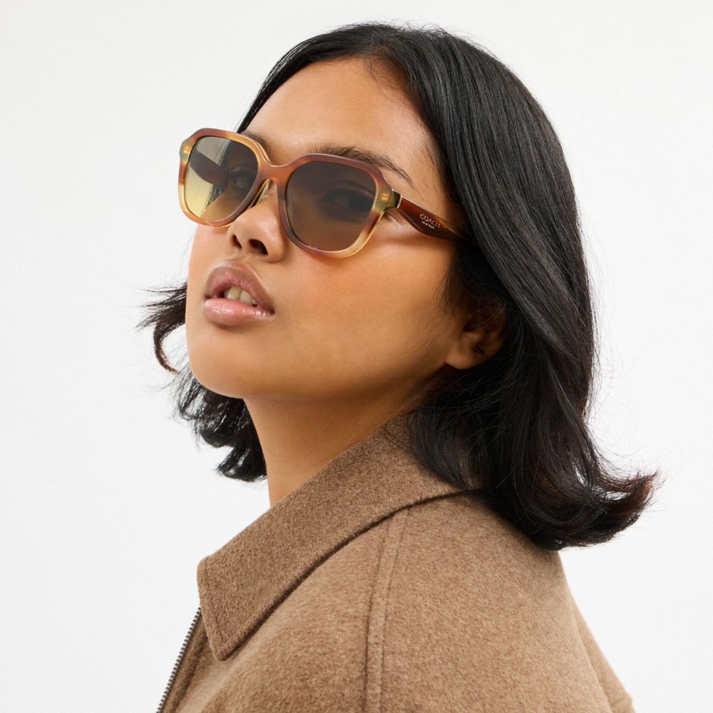 Coach Oval Square Sunglasses — фото 4