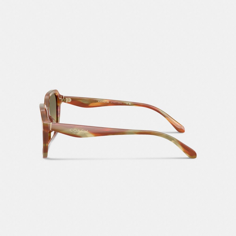 Coach Oval Square Sunglasses — фото 3