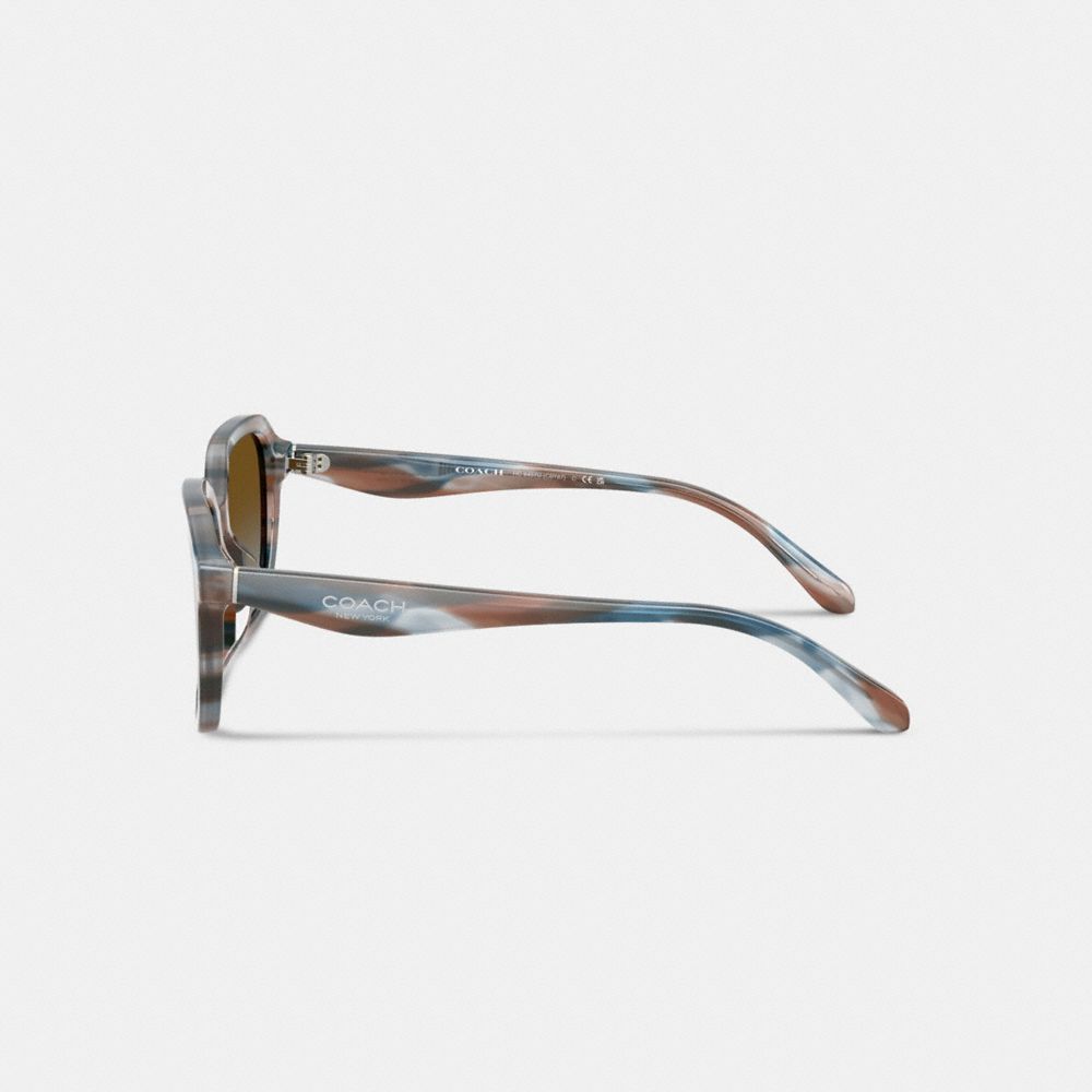 COACH®,Oval Square Sunglasses,,Alternate View