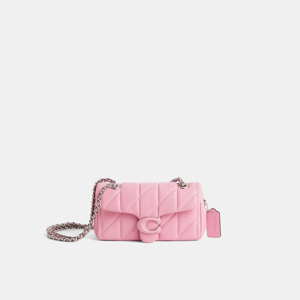 COACH®,Restored Tabby Shoulder Bag 20 With Quilting,Shoulder Bag,Embossed,Chain Detail,Logo,Metal,Color Metal,Day Party,,Front View