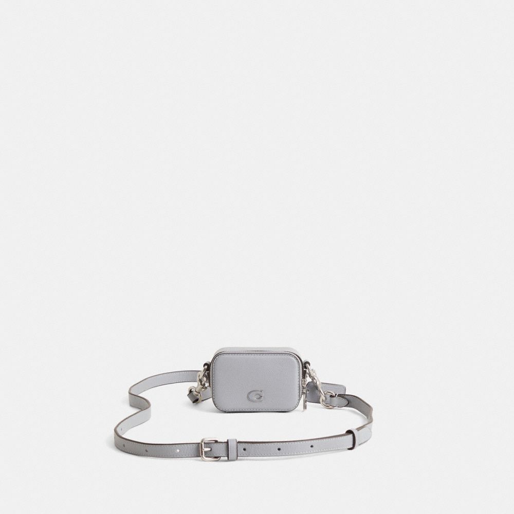 COACH®,Restored Crossbody Pouch,Leather,Coin,Pouch,Metal,Logo,Casual,,Front View