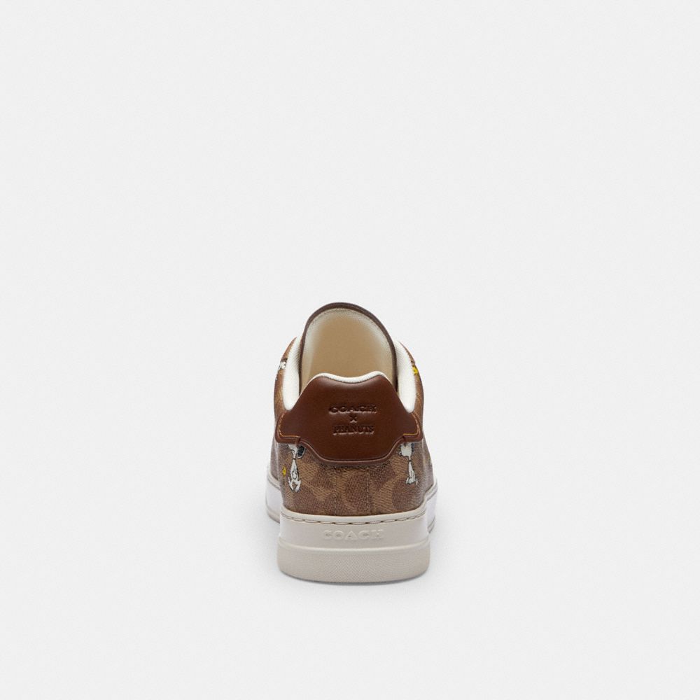 COACH®,Coach X Peanuts High Line Sneaker In Signature Canvas With Snoopy Print,,Alternate View