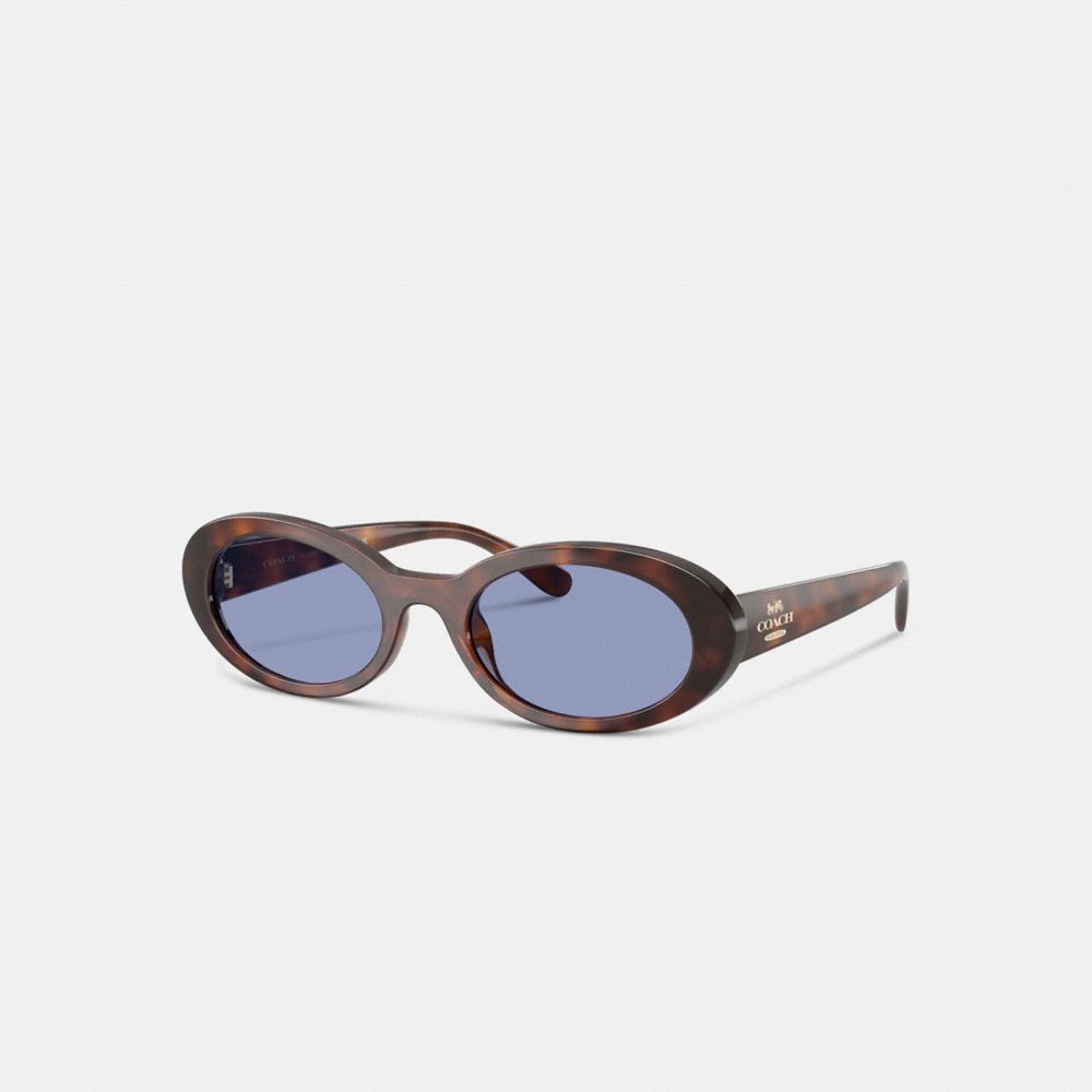 COACH®,Tartaruga scuro/ Blu,Front View