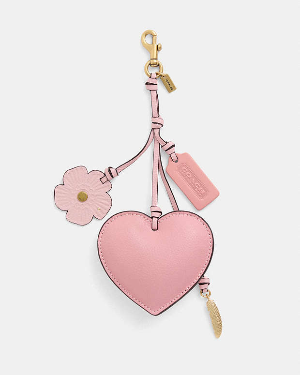 HEART BAG CHARM PINK HEART BAG CHARM PINK