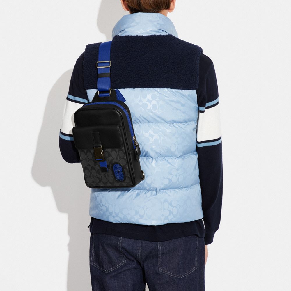 Track Pack In Signature Canvas With Coach Patch
