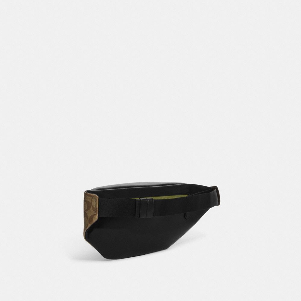 Sac banane Track en toile signature avec écusson Coach