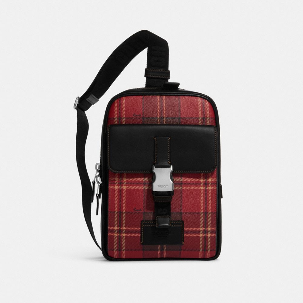 Track Pack With Tartan Plaid Print