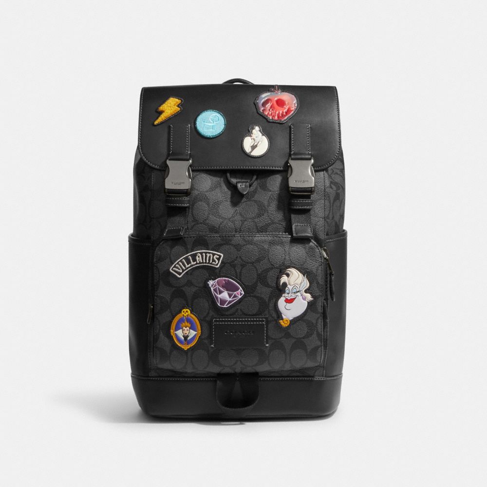 COACH® | Disney X Coach Track Backpack In Signature Canvas With 