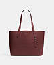 COACH®,CAMERON TOTE,Pebbled Leather,X-Large,Everyday,Silver/Wine,Front View