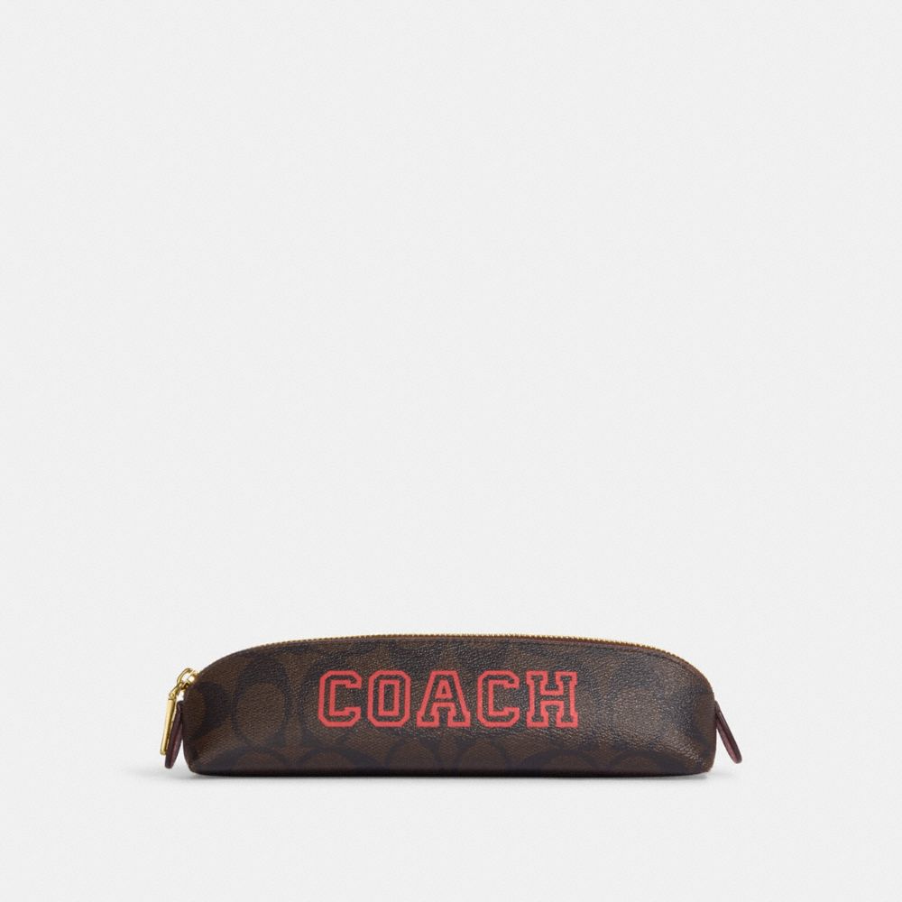 Coach best sale pencil pouch