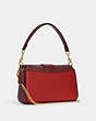 COACH®,Tissu/Cuir,Or/Rouge Pomme Multi,Angle View
