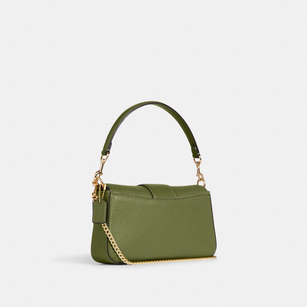 Coach logo-embossed Leather Shoulder Bag - Green