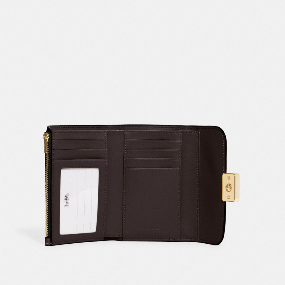 COACH®,ミディアム グレース ウォレット,ミニ財布(二つ折り&三つ折り),ﾌﾞﾗｯｸ