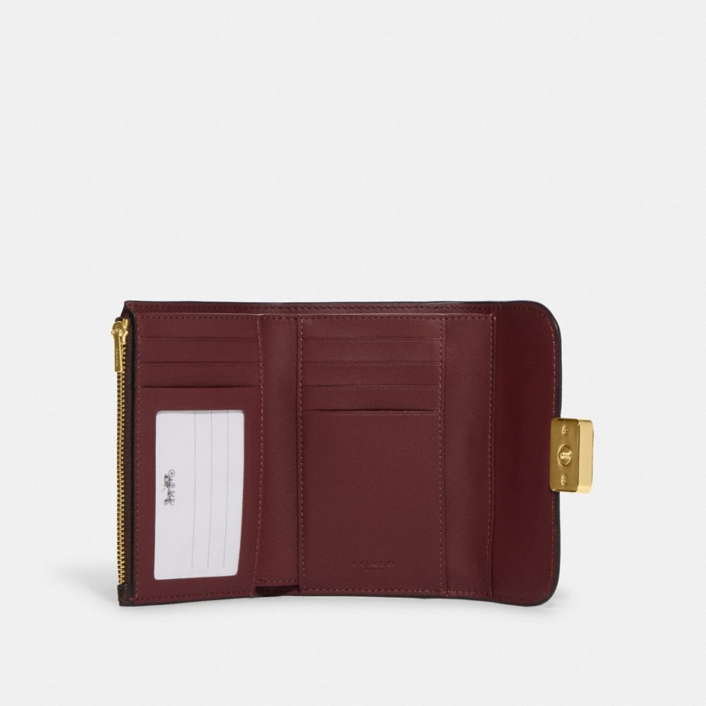 COACH®,ミディアム グレース ウォレット・シグネチャー キャンバス,ミニ財布(二つ折り&三つ折り),ﾌﾞﾗｳﾝ ﾌﾞﾗｯｸ ﾏﾙﾁ