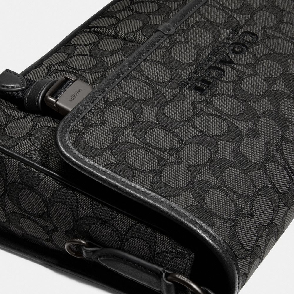 League Messenger Bag In Signature Jacquard