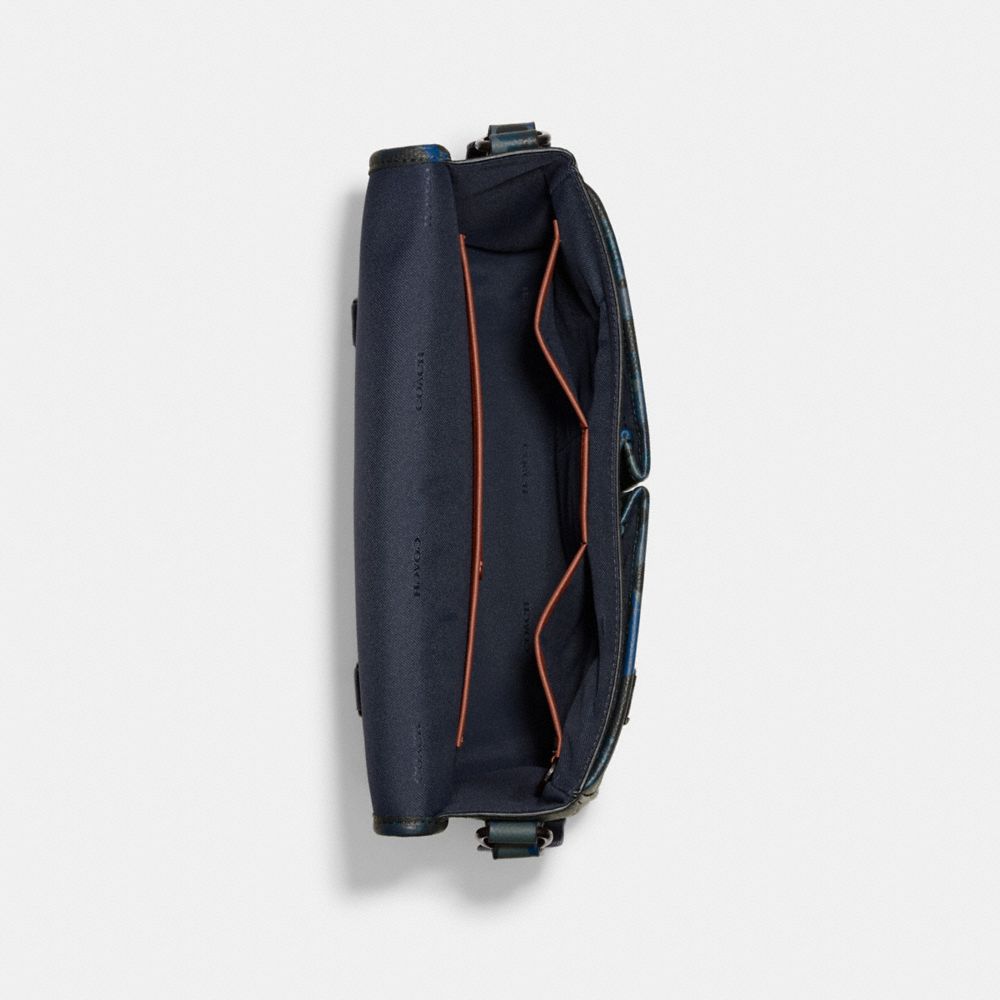League Messenger Bag With Camo Print