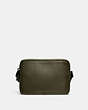 COACH®,CHARTER CROSSBODY BAG 24 WITH COACH BADGE,Leather,Medium,Army Green,Back View