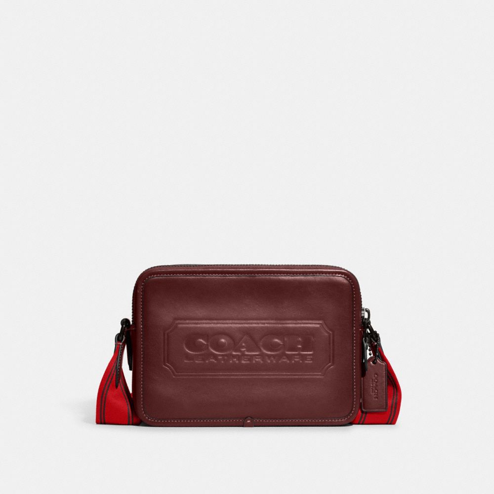 COACH Jes Crossbody Bag In Signature Canvas in Red