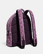 COACH®,CHARTER BACKPACK IN SIGNATURE SHEARLING,Shearling,X-Large,Lavender,Angle View