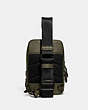 COACH®,GOTHAM SLING PACK 13,Leather,Small,Army Green,Back View