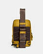 COACH®,GOTHAM SLING PACK 13,Leather,Small,Flax,Back View