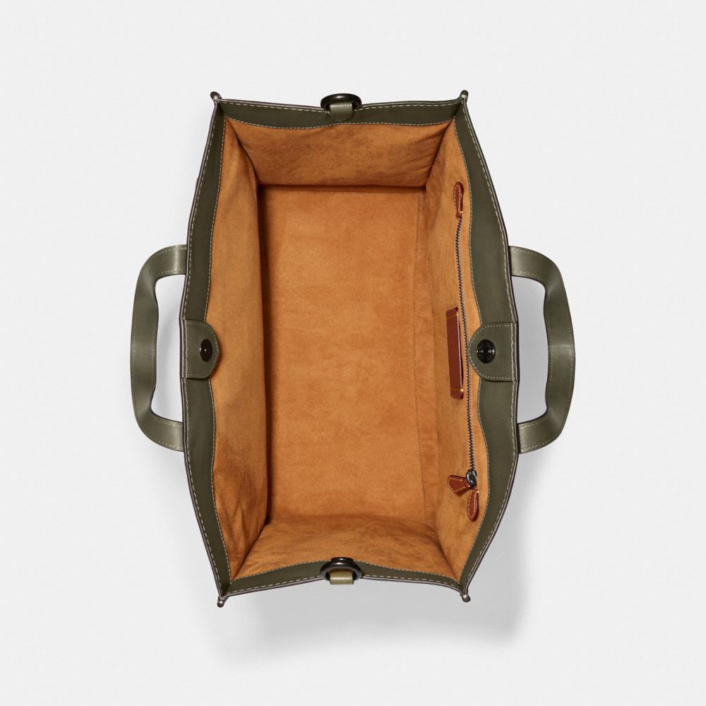 COACH®,Field Tote Bag 40 With Coach Badge,,Inside View,Top View