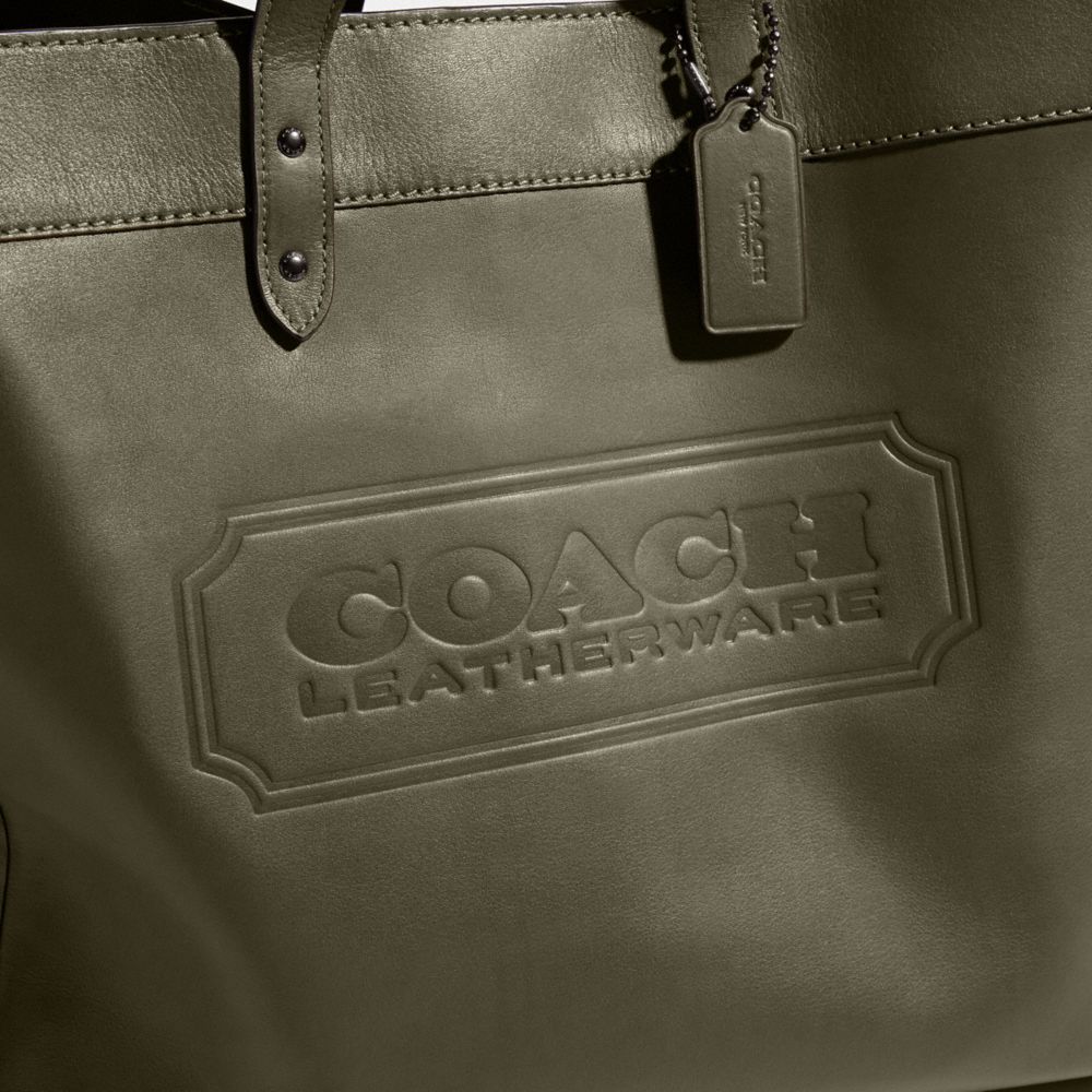 COACH®,Field Tote Bag 40 With Coach Badge,,Closer View