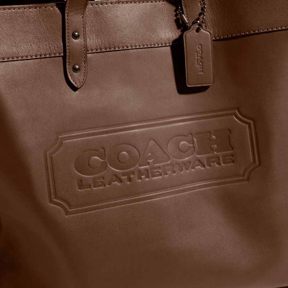 Coach Field Tote 40 Leather Tote Bag - Brown