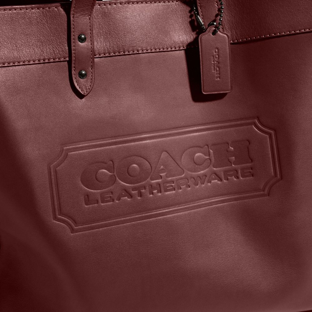 COACH®  Field Tote 40 In Signature Canvas With Souvenir Patches