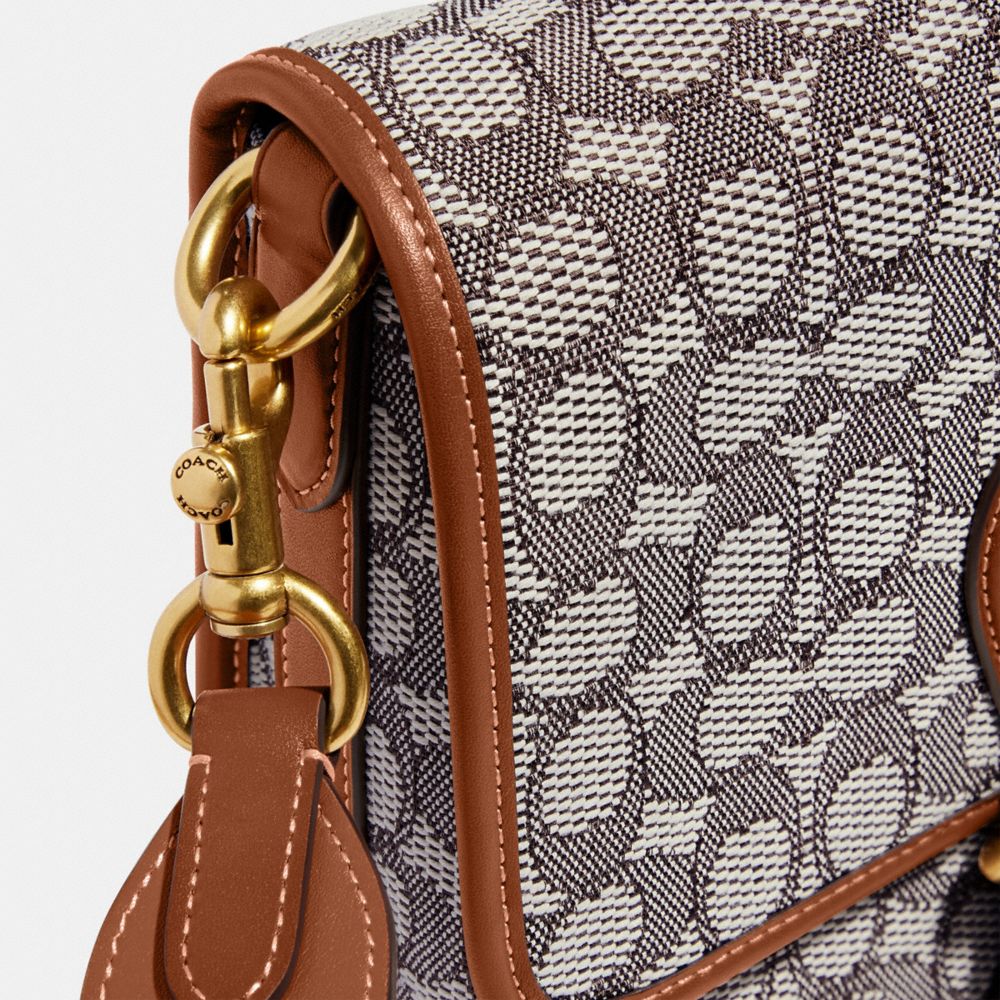 COACH Mini Signature Jacquard C Phone Crossbody Bag