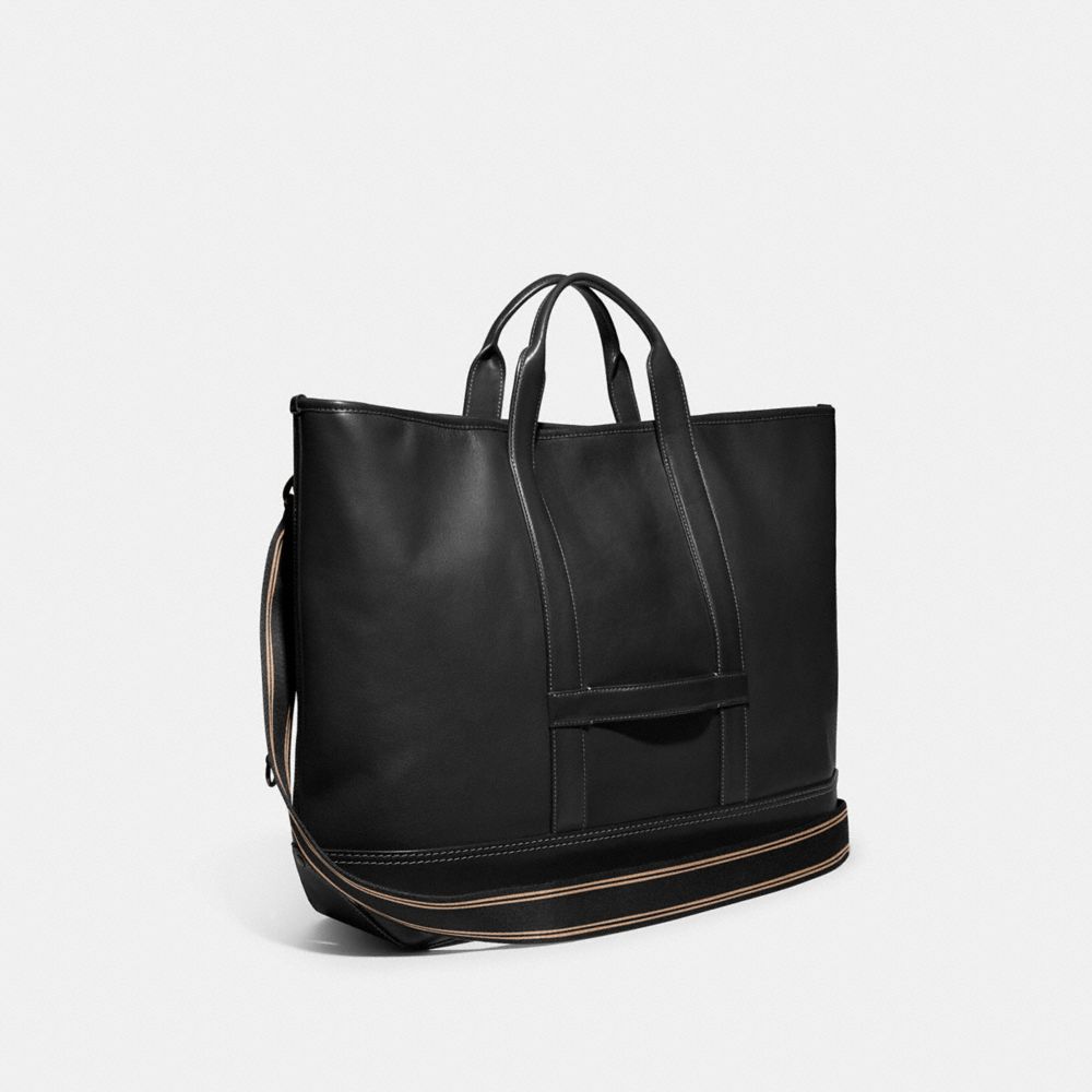 Coach turnlock best sale tote black