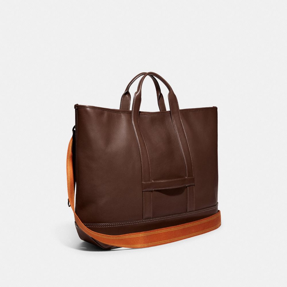 COACH®,トビー ターンロック トート,トートバッグ＆ボストンバッグ,ﾀﾞｰｸ ｻﾄﾞﾙ